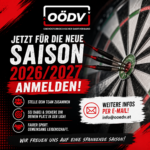 Anmeldung zur OÖDV-Mannschaftsliga 2026/2027 gestartet